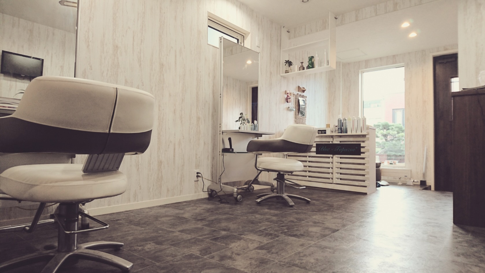 Blue Topazos 店内の落ち着いた雰囲気